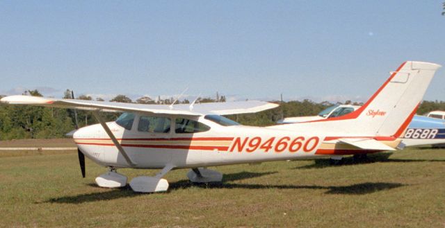 Cessna Skylane (N94660) - This photo was taken at the Mackinac Island Airport (MCD) November 1998.