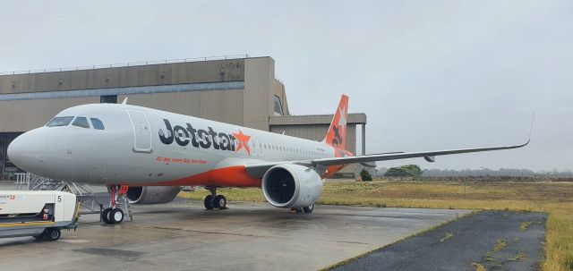 VH-A5A — - New A320neo landing in Melbourne for delivery to Jetstar 