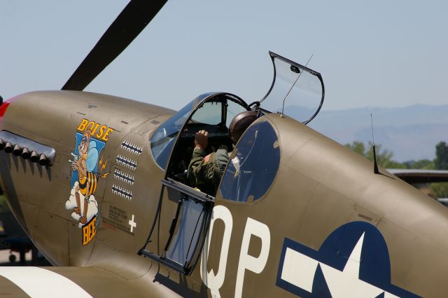 North American P-51 Mustang (NX4651C) - Getting ready to go up