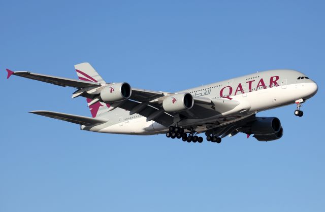 Airbus A380-800 (A7-API) - Short Final To Rwy 16R Delivered 19 Dec 2017