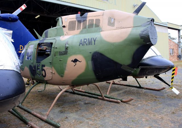 Bell JetRanger (A17007) - Ex RAAF Bell CA32v Kiowa at AAHG Caboolture Queensland 23 August 2017 after being purchased by tender from Defence disposals