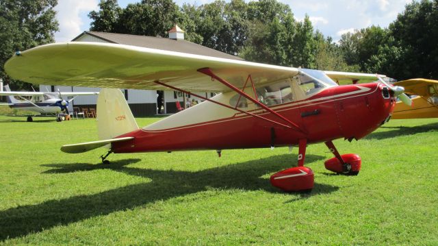 Cessna 140 (N72156) - A 1946 Cessna 140 in her glory at the Miller Air Park Fly-In, 9/16/17.