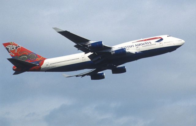 Boeing 747-400 (G-BNLS) - Departure at Narita Intl Airport Rwy16R on 1999/11/16