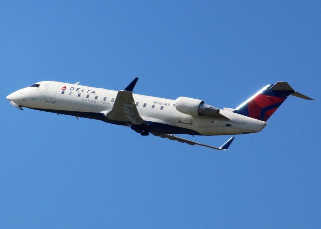 Canadair Regional Jet CRJ-200 (N861AS) - At Shreveport Regional.