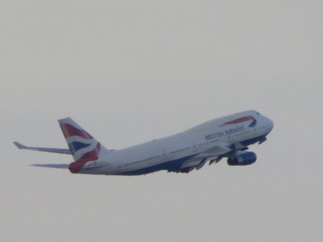 Boeing 747-400 (G-BNLP) - Lift-off at dusk!