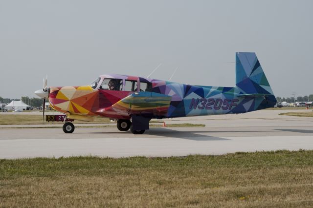 Mooney M-20 (N3205F) - EAA Airventure 2023 Arrivals, Jun 23