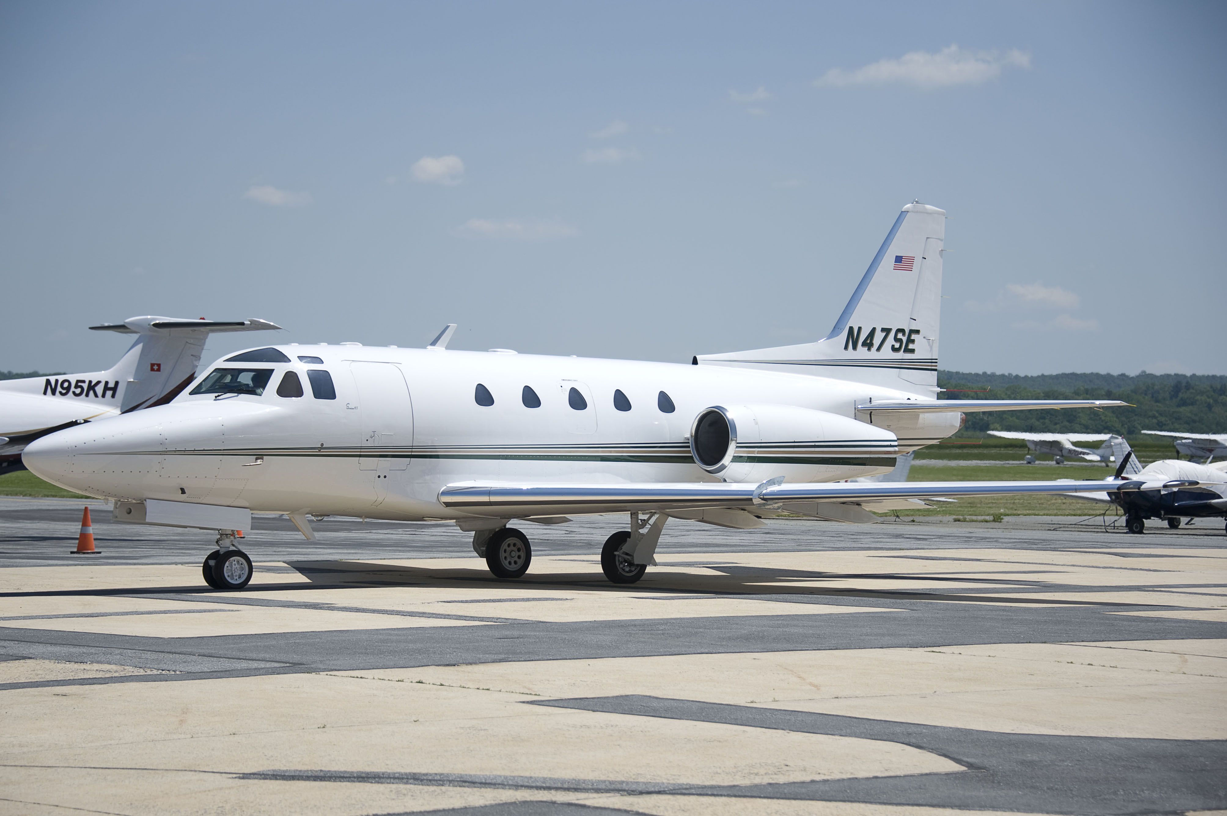 North American Sabreliner (N47SE) - Seen at KFDK on 5/12/2011.