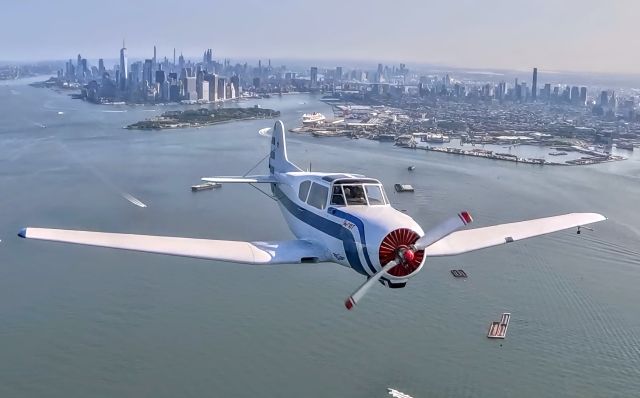 YAKOVLEV Yak-18T (N8018T) - Two ship formation NY harbor