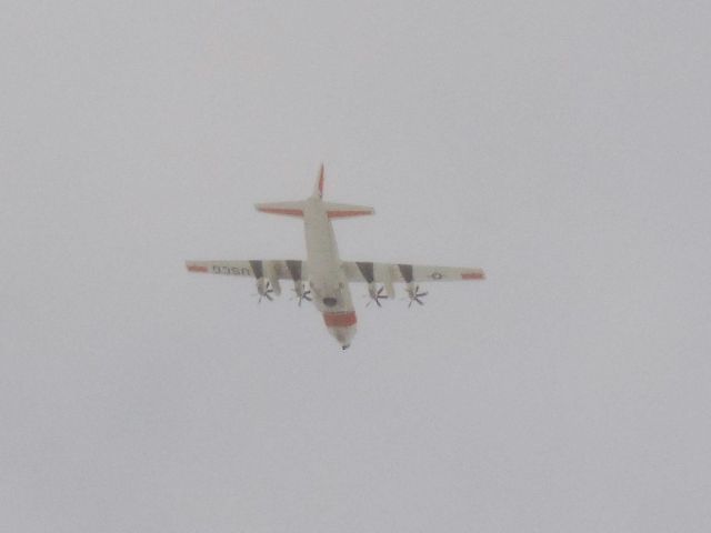 Lockheed EC-130J Hercules (2007) - Not very clear but here is C2007 (ICAO AE57D1) departing to the north from KMSP, after super bowl. 