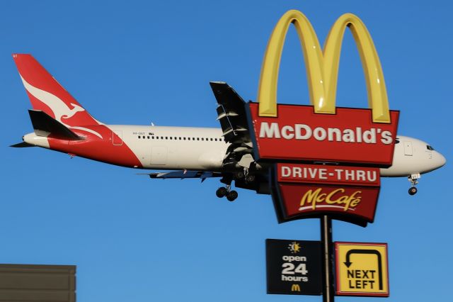 Airbus A330-300 (VH-OGT) - Puts a new dimension to "fast food".