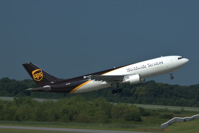 N126UP — - A UPS Cargo Jet taking off on Rwy 36C at KCLT.  Photo taken from the hour parking deck using a Nikon D5500 and 300mm lens 