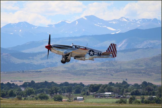 North American P-51 Mustang (NL251MX) - Mustang at Loveland Colorado Air Show