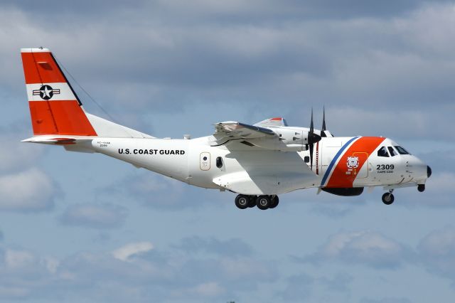 N2309 — - Coast Guard 2309 arriving at Pease