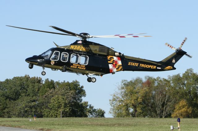 BELL-AGUSTA AB-139 (N382MD) - October 18, 2024 - Landed Frederick Base from Shock Trauma Center in Baltimore 