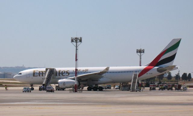 Airbus A330-200 (A6-EAN) - Emirates Airbus A330-243 A6-EAN in Malta Luqa