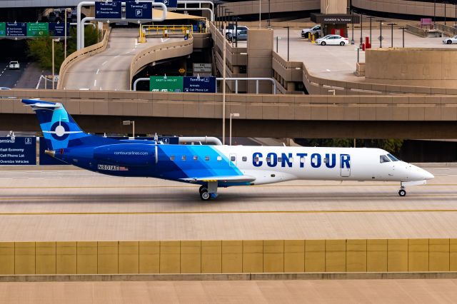 Embraer ERJ-135 (N801AE) - Contour Airlines Embraer 135 taxiing at PHX on 11/1/22. Taken with a Canon 850D and Tamron 70-200 G2 lens.