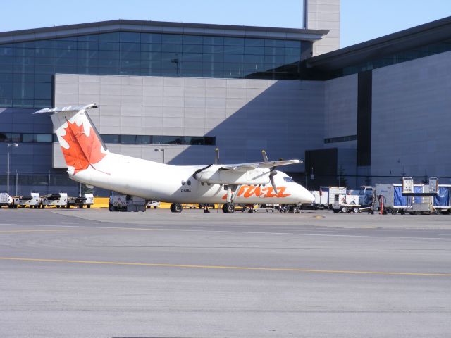 de Havilland Dash 8-400 (C-FABA) - just arrived at terminal,and started shut down procedure.