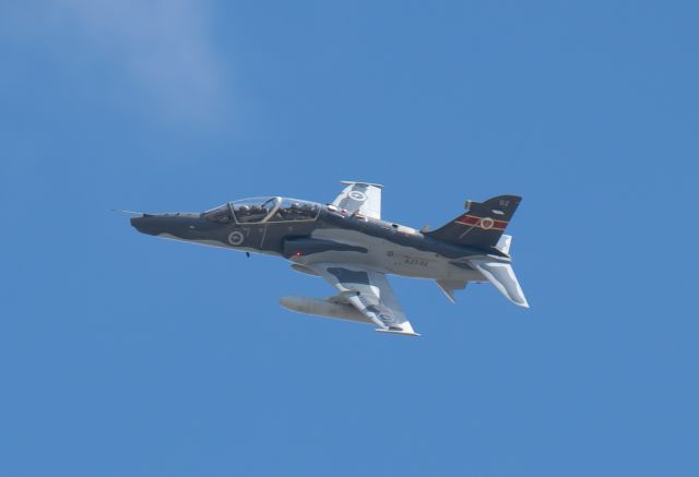 Boeing Goshawk (A2702) - A RAAF Hawk 127 doing an Initial Pitch on approach to Townsville Airport.