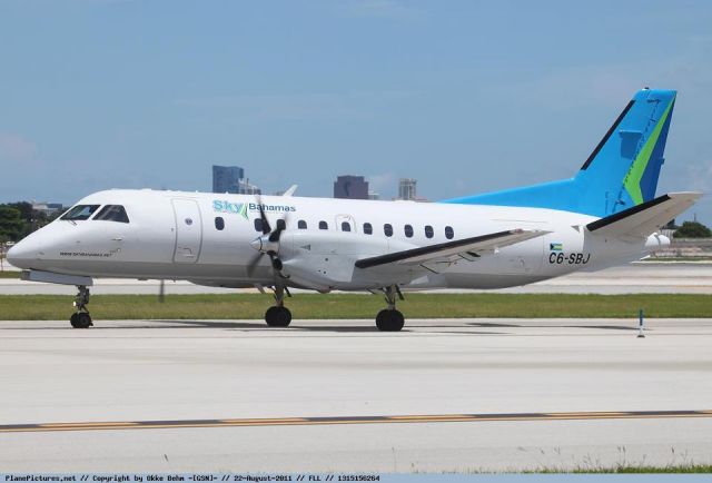 Saab 340 (C6-SBJ) - C6-SBJ  Sky Bahamas Airlines in Fort Louderdale Airport FLL
