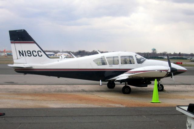 Piper Aztec (N19CC) - Parked on the Sheltair ramp on 7-Apr-07.