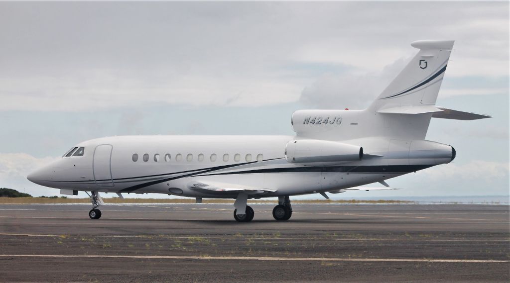 Dassault Falcon 900 (N424JG) - Santa Maria Island International Airport - LPAZ, Azores. 2021-08-22