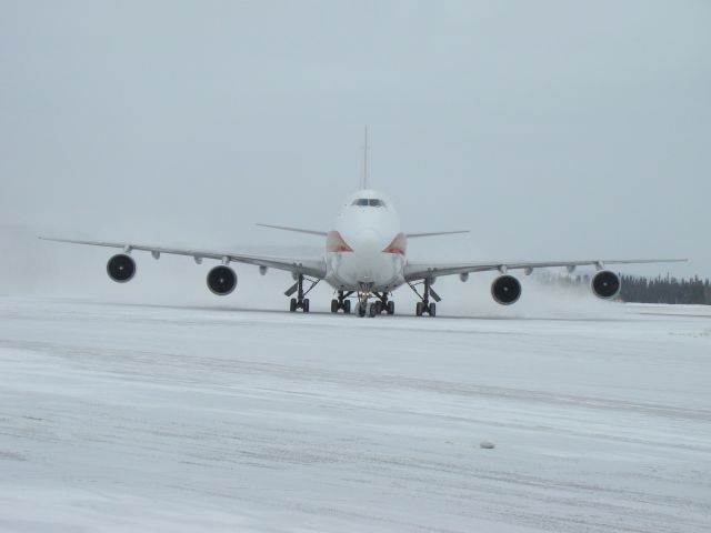 Boeing 747-200 (N715CK) - Stopping in for fuel