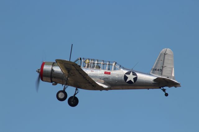 VULTEE Valiant (N59840) - Classic WW2 Trainer not as popular as the T-6 Texan.  The Vultee Corporation Valiant