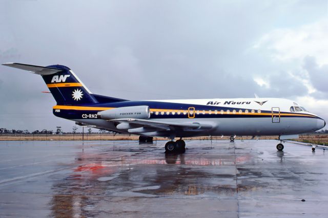 C2RN2 — - AIR NAURU - FOKKER F28-1000 FELLOWSHIP - REG : C2-RN2 (CN 11056) - TULLAMARINE INTERNATIONAL AIRPORT MELBOURNE VICTORIA AUSTRALIA - YMML (11/4/1977)