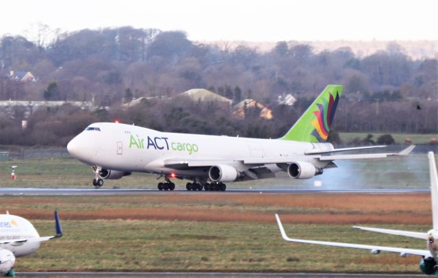 Boeing 747-400 (TC-ACR) - AirAct cargo b747-428f(er) tc-acr landing at shannon from istanbul 22/11/20.