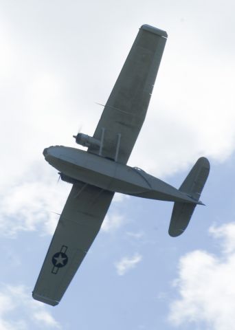 Canadair CL-1 Catalina (N9521C) - Consolidated PBY Catalina overhead. An amazing Warbirds over the Beach 2021 airshow at Jerry Yagen’s Military Aviation Museum at Pungo, VA near Virginia Beach, 2-3 October 2021. If you’ve never attended one of his airshows, you ought to check it out. Multiple formations of US Army Air Corps, US Navy, RAF, and German aircraft. With Covid, this show was a combined WWI, WWII, etc. airshow. 