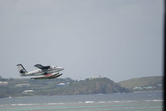 De Havilland Canada Twin Otter (C-GKBR) - Seaborne taking off from Christiansted for St Thomas USVI