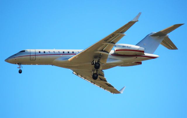 Bombardier Global Express (9H-VJT) - VJT971 arriving from Farnborough Airfield, EGLF