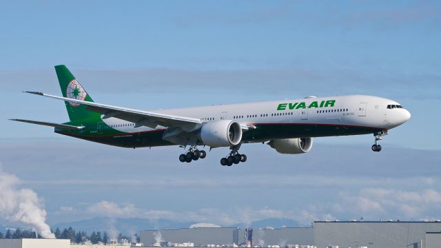 BOEING 777-300 (B-16726) - BOE429 on final approach to Rwy 16R during its C1 flight on 1/8/16. (ln 1366 / cn 44552).