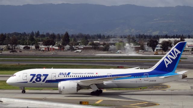 Boeing 787-8 (JA823A) - JA823A All Nippon Airways Boeing 787-8 Dreamlinerbr /1.6 Yearsbr /23-Mar-2015 B788/L Narita Intl (RJAA / NRT) San Jose Intl (KSJC) 17:57 JST 10:23 PDT 8:26