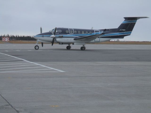 Beechcraft Super King Air 350 (C-FPWR) - Parked on ramp at Goose Airport NL Nov 2/8