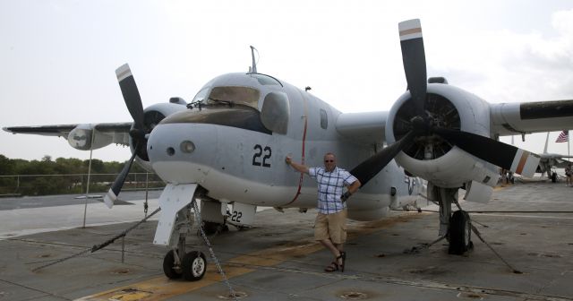 TRACKER — - A Grumman Tracker seen on the aircraft carrier Yorktown, CV-10 at Charleston SC today.