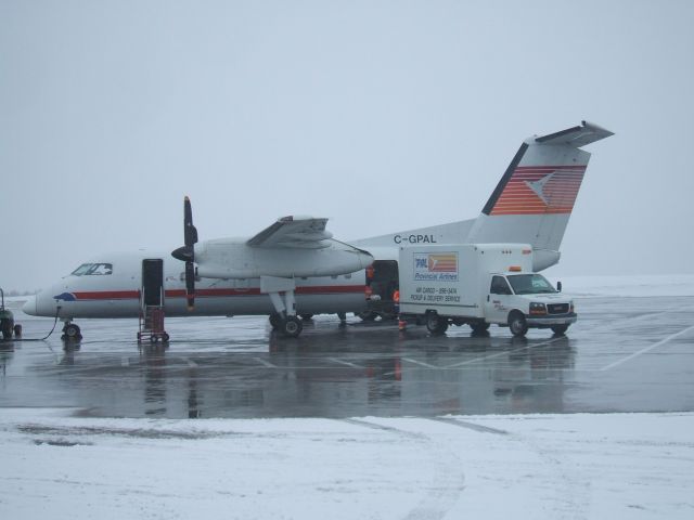 de Havilland Dash 8-100 (C-GPAL) - Parked at Terminal in GooseBay NL. March 28/09