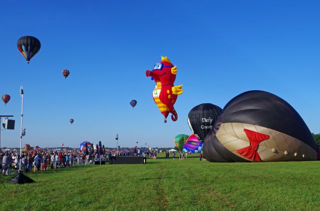 Unknown/Generic Balloon (PP-XXY) - SOLBERG AIRPORT-READINGTON, NEW JERSEY, USA-JULY 25, 2015: Seen at the 2015 Quick Chek New Jersey Festival of Ballooning was the Seahorse hot air balloon in flight.