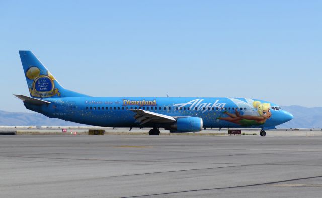 Boeing 737-700 (N791AS) - Alaska Airlines "follow me to Disneyland" livery landing in SFO.