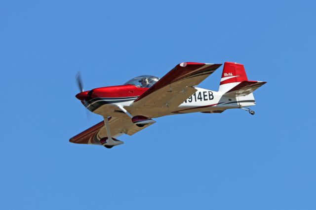 Vans RV-14 (N914EB) - Landing from the south at Palo, California