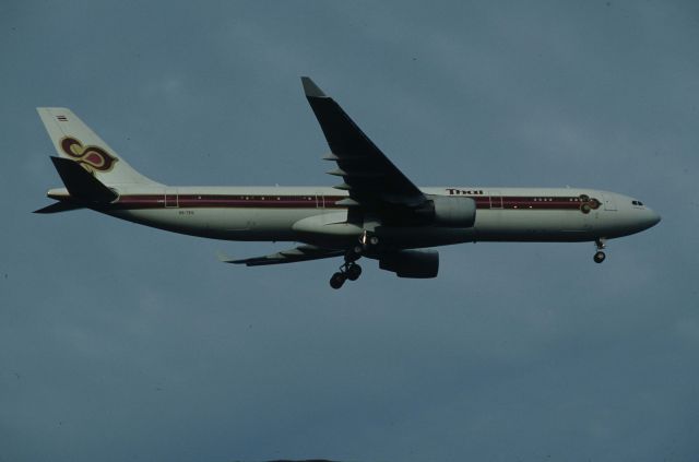 Airbus A330-300 (HS-TEG) - Final Approach to Narita Intl Airport Rwy34L on 1996/09/23