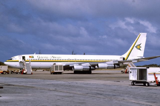 Boeing 707-300 (N709PC) - April 1993 at Bridgetown, Barbados (B707-323B ex American Airlines N8436)