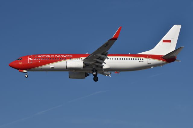 Boeing 737-800 (A001) - Republic of Indonesia. 23-L on 11-05-23 arriving from GED.