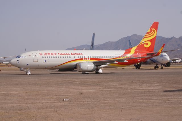 Boeing 737-800 (N575AE) - In storage at Goodyear AZ, along with three other Hainan Airlines 737-800s.  Suspect they are to be converted to freighters, though as yet not confirmed.