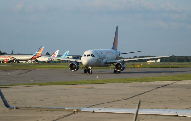 Airbus A319 (N310NV) - 7/1/23 taxiing out to Rwy 09L