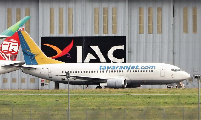 BOEING 737-300 (LZ-TYR) - tayaran jet b737-330 lz-tyr at shannon after arriving from catania 20/10/20.