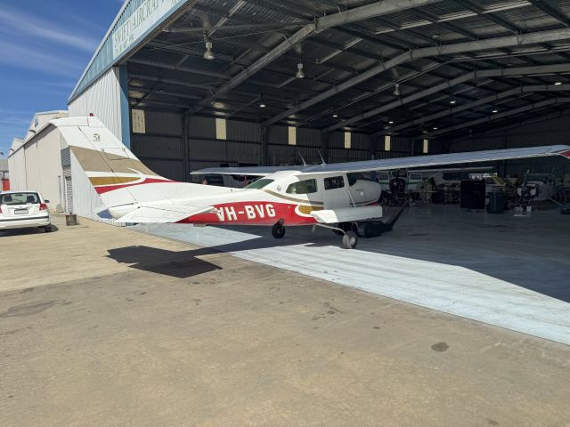 Cessna Centurion (VH-BVG) - An unusual two ten - equipped as survey aircraft. Jandakot, near Perth, Australia. 