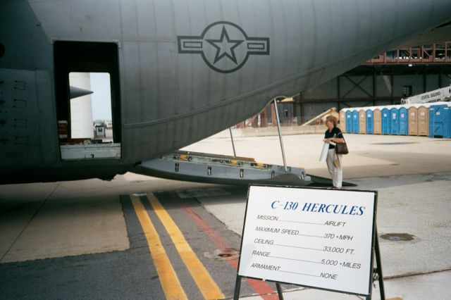 — — - Notice great information. That is the wife looking with awe up rear end of C130