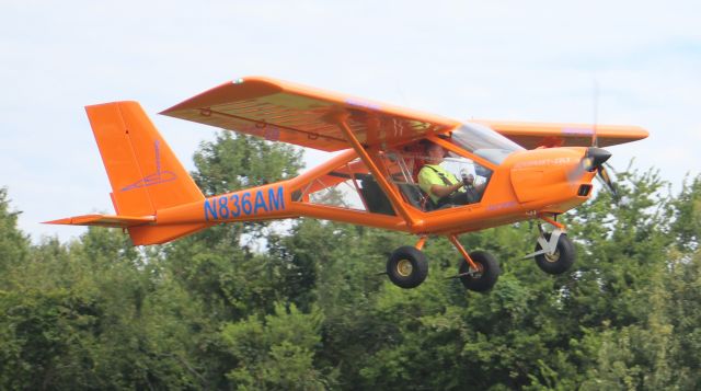 AEROPRAKT A-22 (N836AM) - An Aeroprakt 22LS during a low fly-by at Moontown Airport, Brownsboro, AL, during the August Breakfast Fly-In - August 19, 2017.