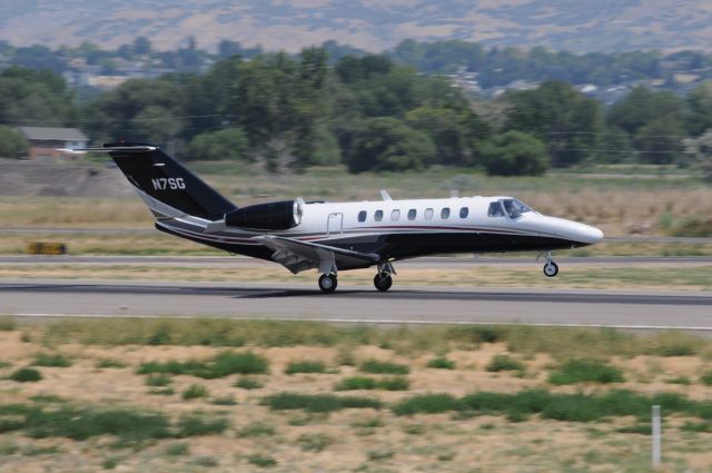 Cessna Citation CJ3 (N7SG) - Nice speedy touch down on Runway 13, KPVU. br /Best viewed in full! 